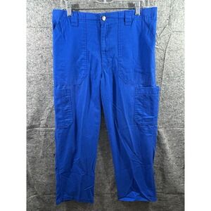 Carhartt Scrub‎ Pants M Royal Blue Unisex Drawstring C54108 Medical Nurse
